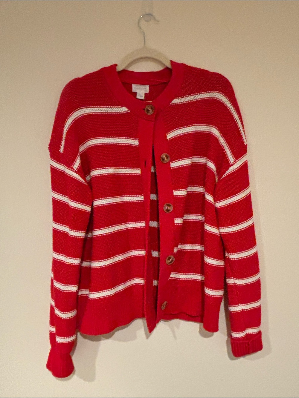 Caslon Striped  Prima Cotton Cardigan